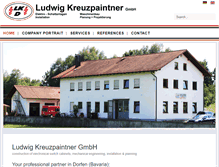 Tablet Screenshot of kreuzpaintner.org